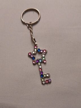 4/$30 New Multicolor Star Key Charm Keychain